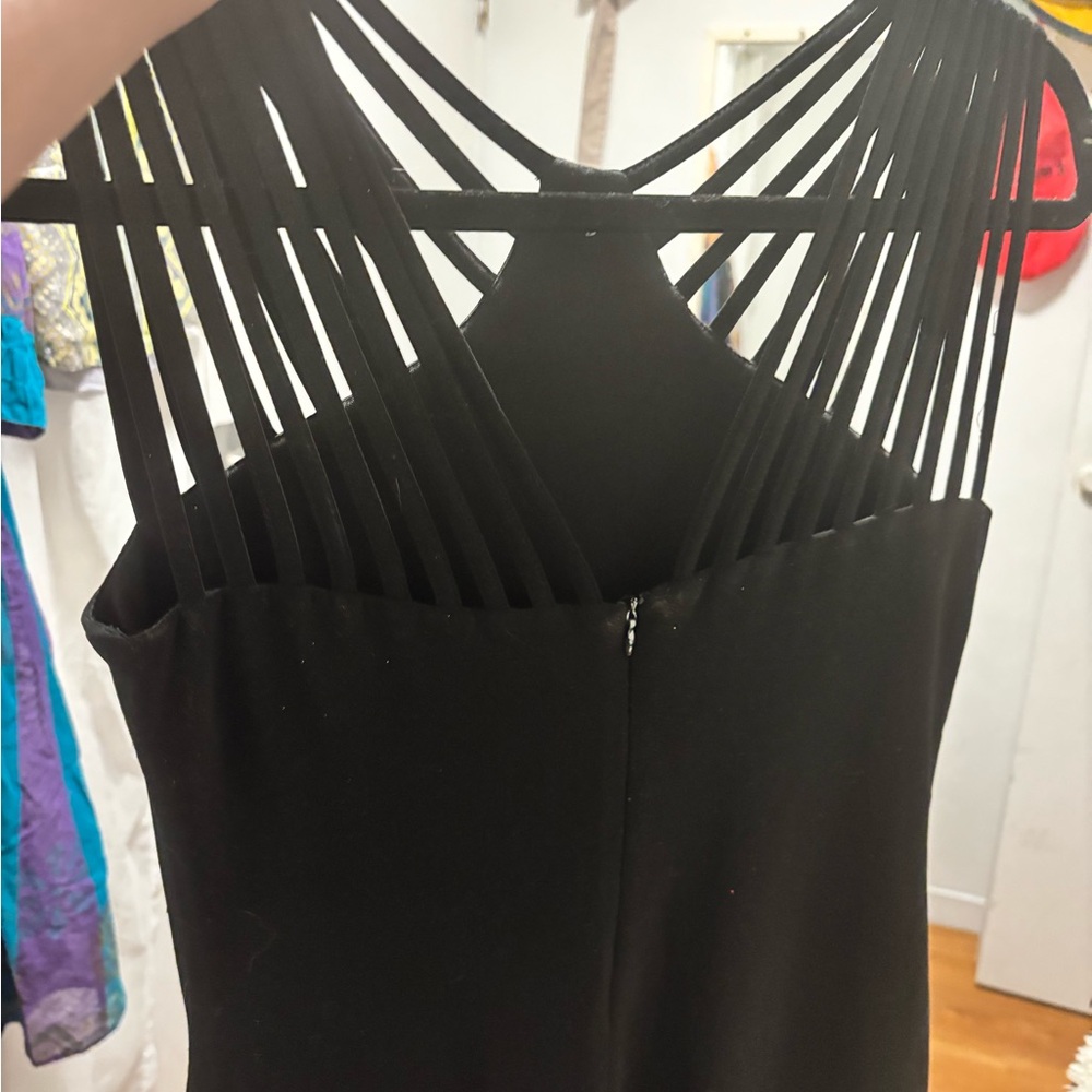 Joseph Ribkoff Black Strappy-Back Evening Dress